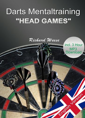 Darts Mentaltraining "Head Games" + 3 hour Audio, E-Book or Book, ENGLISH